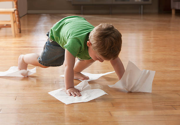 Kid cleaning floor | Country Manor Decorating