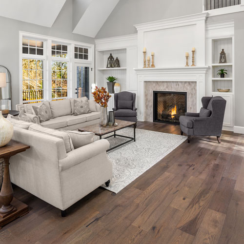 Living room hardwood flooring | Country Manor Decorating